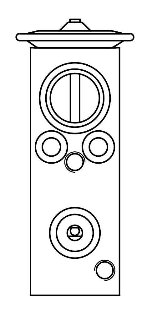 Клапан расширительный кондиционера (ТРВ) для автомобилей Лада Largus (12-)/Renault Logan (08-)/Duster (10-)/Almera G15 (12-)