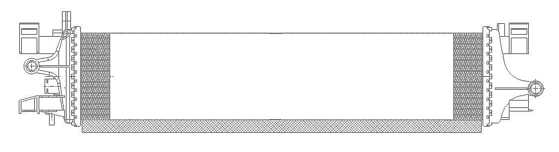 Радиатор охлаждения для автомобилей Focus III (13-)/Kuga (13-) 1.5T M/A (жидк. интеркул.)