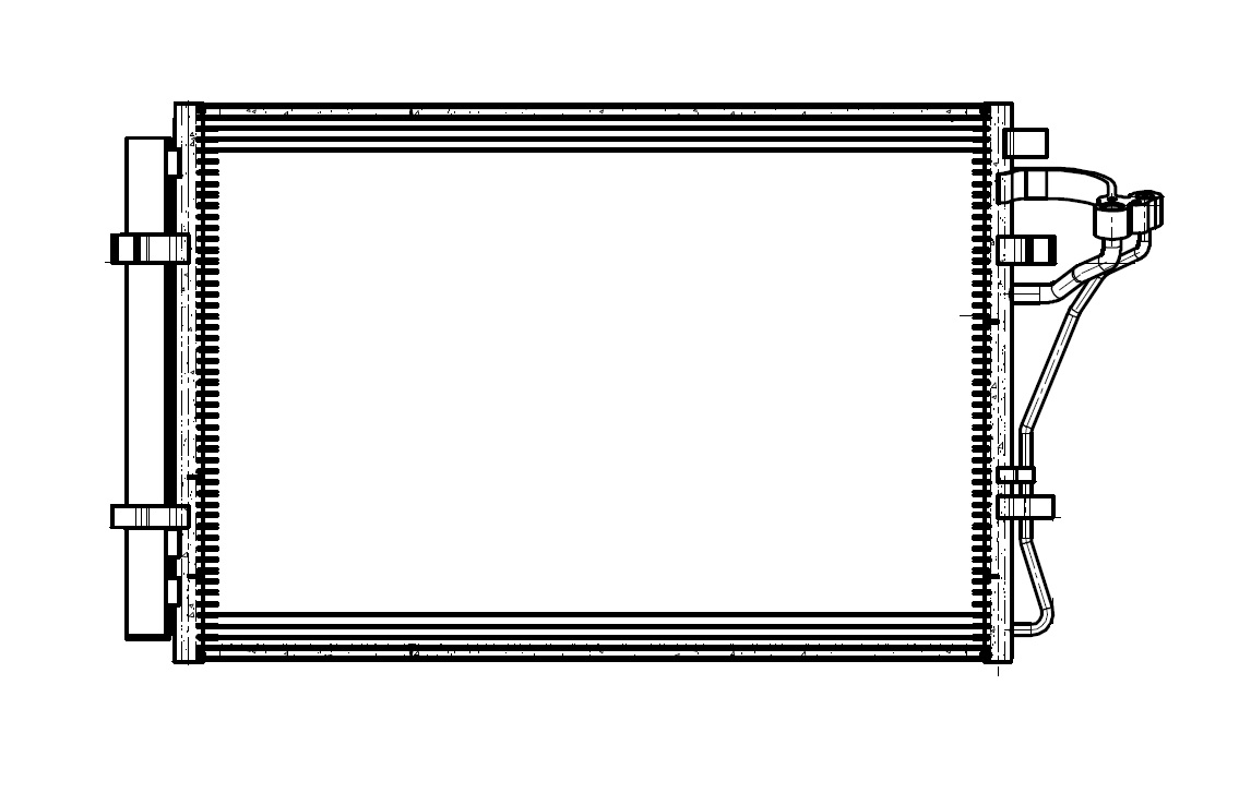 Радиатор кондиционера для автомобилей Creta (15-)