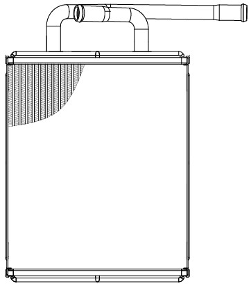 Радиатор отопителя для с/т Doosan 130LC/140LC/170LC/175LC/220LC/250LC/290LC/DL200/DL300/DL400