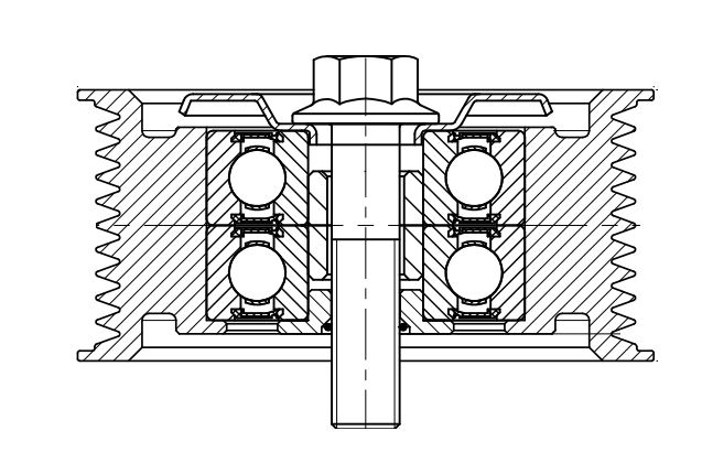 Ролик приводного ремня для автомобилей МАЗ 5440/6430, Shaanxi/Shacman [WP12] (опорный) вентилятора