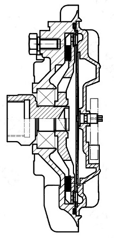 Муфта вязкостная для автомобилей ГАЗель Бизнес "Cummins" с дв. ISF 2.8 (без крыльчатки)