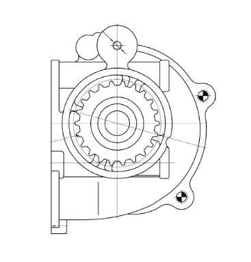 Насос водяной для автомобилей Suzuki Grand Vitara (98-)/Mazda 626 (87-) 2.0D/2.2D