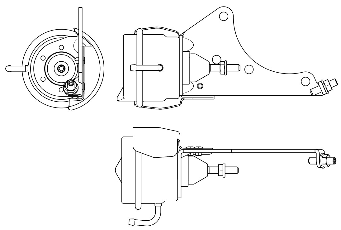 Актуатор турбокомпрессора для а/м Hyundai H1 Starex (07-) 2.5D [D4CB, A2] Е-4 (тип V43)