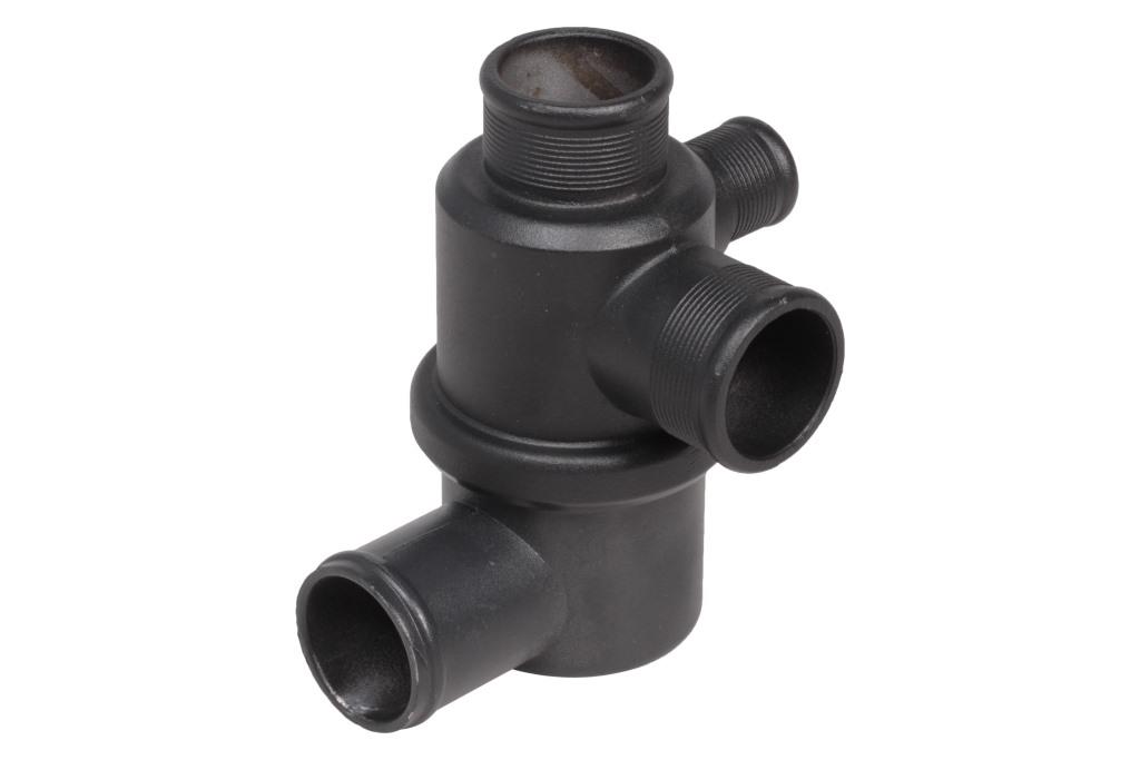 Термостат для автомобилей Лада 2123 Chevrolet Niva (02-) (80°С) (4 патрубка, нового образца) (с корпусом)