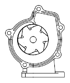 Насос водяной для автомобилей Nissan Almera N15 (95-)/Primera (90-) 1.4i/1.6i