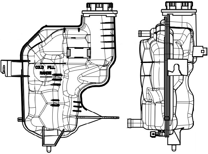 Бачок расширительный охл. жидкости для автомобилей Land Rover Discovery (04-)/(09-)/RR Sport (05-)