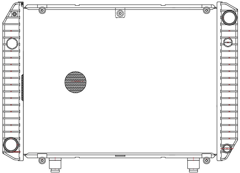 Радиатор охлаждения для автомобилей ГАЗ 3302 ГАЗель/Соболь (99-) (Heavy Duty) (повышенная теплоотдача)