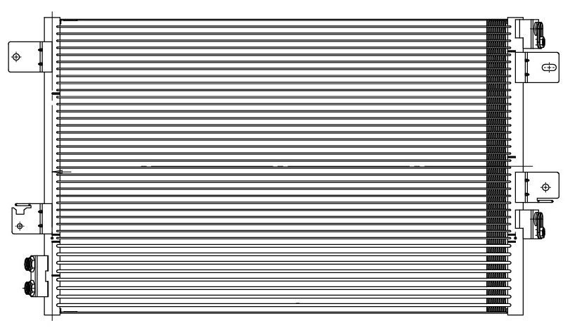 Радиатор кондиционера для автомобилей Dodge Caliber (06-)/Jeep Compass (07-)/Patriot (07-) AT