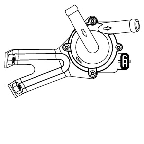 Насос водяной (электрический) для автомобилей BMW 5 (F10) (10-)/X5 (E70) (07-)/X6 (E71) (08-) 4.4i