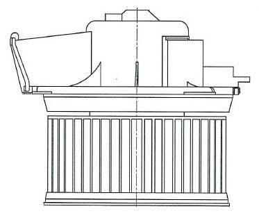 Электровентилятор отопителя для автомобилей Peugeot 206 (00-)/307 (00-) (с резист.) (auto A/C)