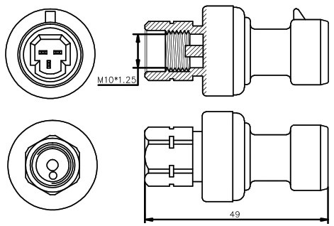 Датчик давления хладагента Opel Astra H (04-)/Chevrolet Cruze (09-)