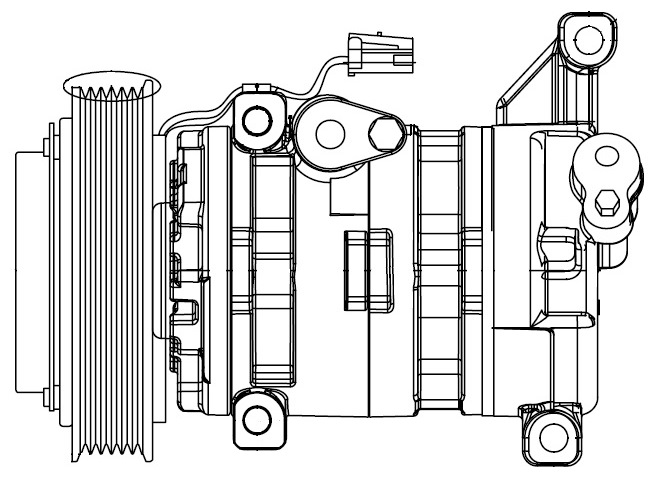 Компрессор кондиционера для автомобилей Mazda 3 (BK) (03-) 1.6i