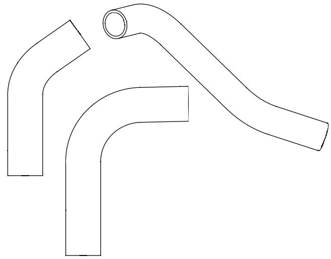Патрубки охл. для а/м ГАЗель 3302 УМЗ-4216 Е-3 (EPDM, кмпл., 3шт.)