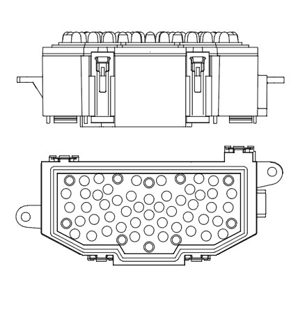 Резистор электровентилятора отопителя для автомобилей Audi A4 (B8) (07-)/Q5 (08-)