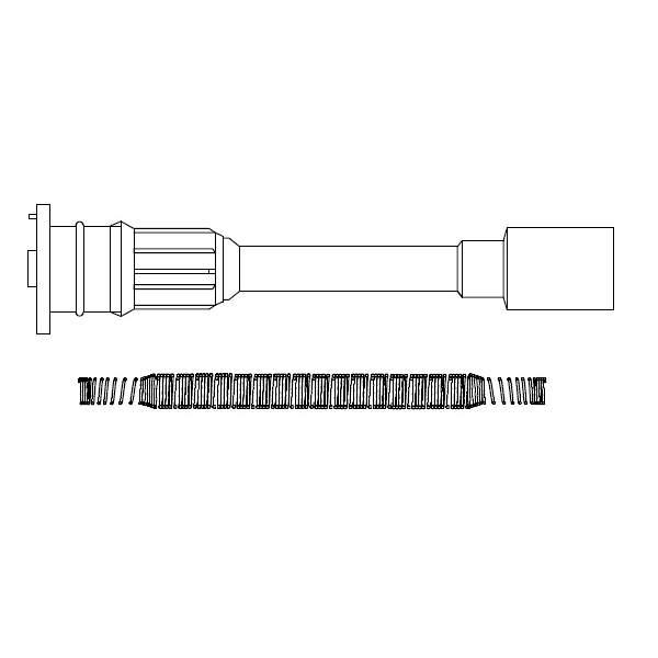 Наконечник катушки зажигания для автомобилей Mazda 323 (98-)/Premacy (99-) 1.8i/2.0i