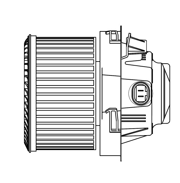 Электровентилятор отопителя для автомобилей Peugeot 207 (06-)