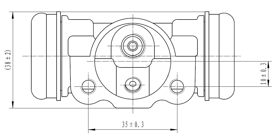 Цилиндр тормозной для автомобилей Toyota RAV4 (94-) задний левый / правый d=17.5мм