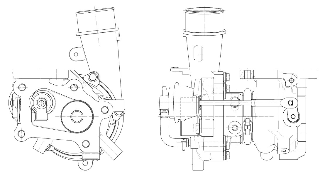 Турбокомпрессор для а/м Mazda CX-7 (07-) 2.3T