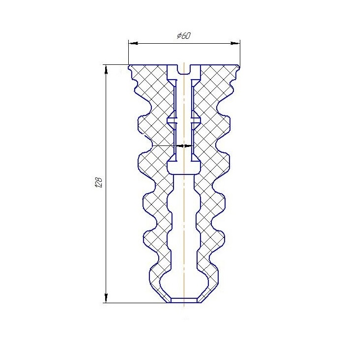 Буфер (отбойник) хода сжатия заднего амортизатора для автомобиля Лада 2190-2192 Granta/Kalina II