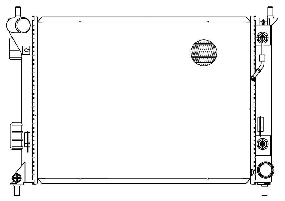 Радиатор охлаждения для автомобилей Venga (10-)/i20 (08-) M/A