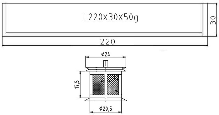осушитель кондиционера для автомобилей Лада 2170 Приора/Калина (04-) (тип Panasonic) (с фильт. сетк.)
