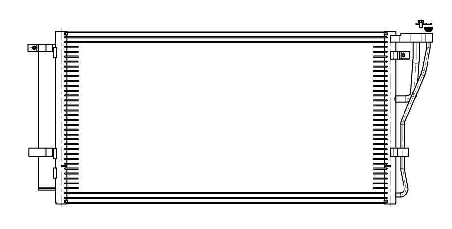 Радиатор кондиционера для автомобилей Carens (06-) 1.6i/2.0i M/A