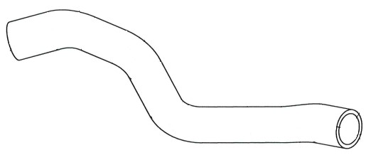 Патрубок охл. для а/м VW Polo Sedan (10-)/Skoda Rapid (12-) 1.6i MT [СFNA] верх. (EPDM, 1 шт.)