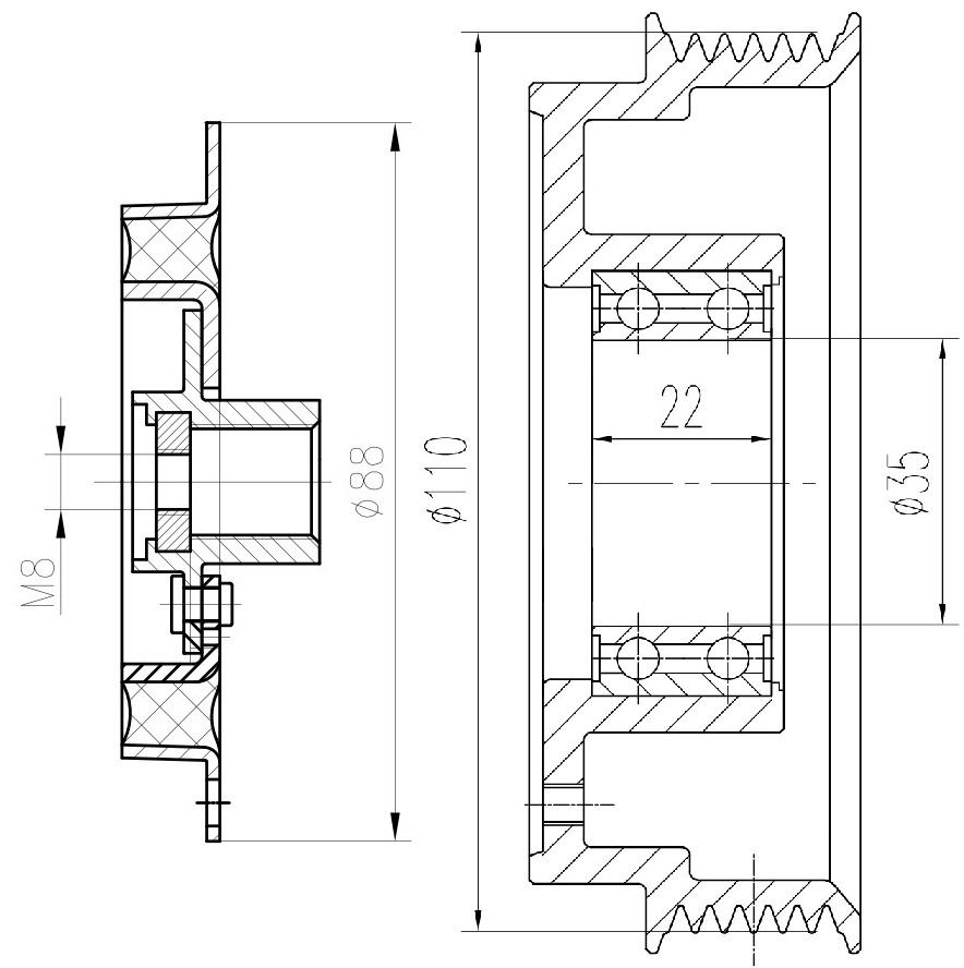 Муфта срывная для компрессора кондиционера LCAC 15164 LUZAR