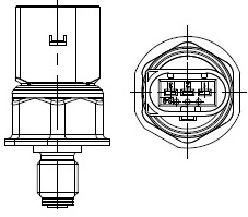 Датчик давления топлива для автомобилей VAG Touareg (06-)/Q7 (05-) 3.0TDI
