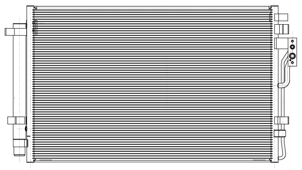 Радиатор кондиционера для автомобилей Sorento (09-) 2.4i/3.5i