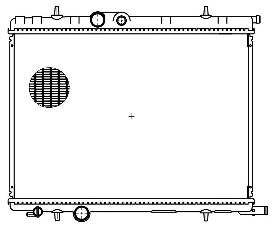 Радиатор охлаждения для автомобилей Peugeot 307/Citroen C4 (04-) 1.4/1.6i