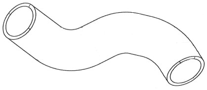 Патрубок охл. для а/м Chevrolet Cruze (09-) 1.8i нижн. (EPDM, 1 шт.)