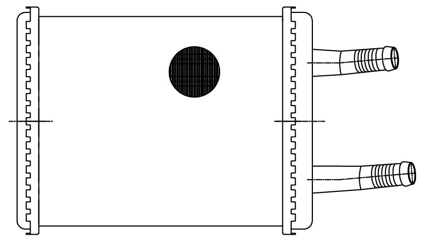 Радиатор отопителя для автомобилей ГАЗ 31105 Волга (с двигателем Chrysler)
