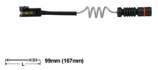 Датчик износа передних тормозных колодок для автомобилей Mercedes Vito (96-) / Sprinter (96-) / VW LT (96-)