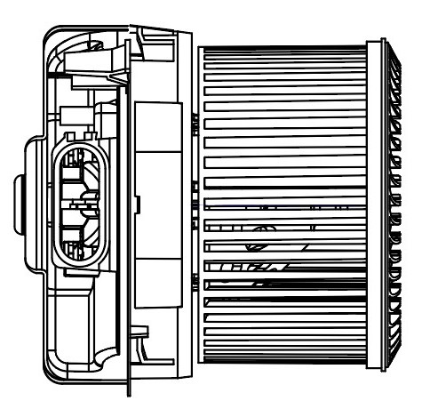 Электровентилятор отопителя для автомобилей Peugeot 107 (06-)/Citroen C1 (06-)/Toyota Aygo (05-) A/C+
