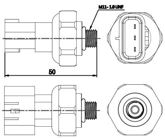 Датчик давления хладагента Toyota Camry (07-)/RAV4 (06-) (3pin)