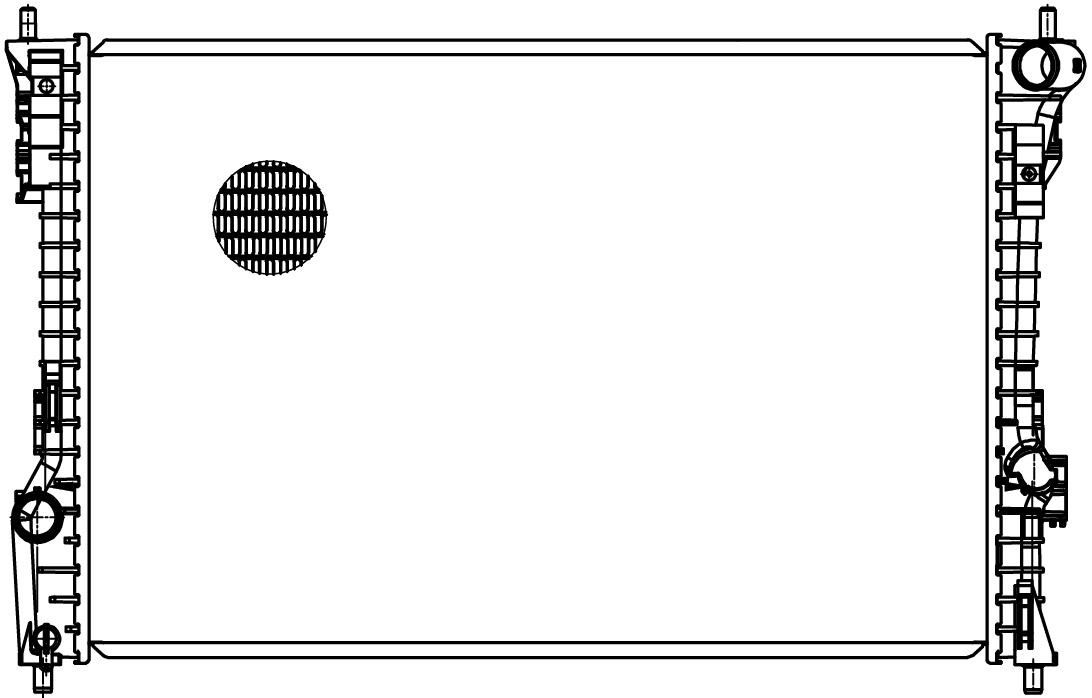 Радиатор охлаждения для автомобилей Explorer (11-) 3.5i