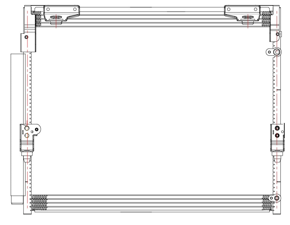 Радиатор кондиционера для автомобилей Toyota Land Cruiser 200 (07-)/Lexus LX 570 (07-)