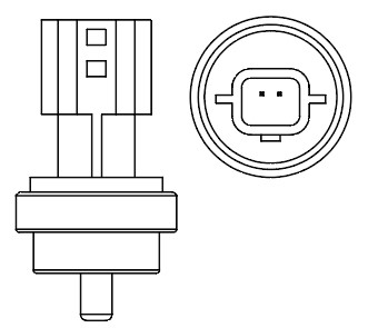 Датчик температуры для автомобилей Renault Logan II (12-)/Fluence (10-)/Megane II (02-)/Arkana (19-)/Kaptur (16-)/Duster II (21-) (под скобу)
