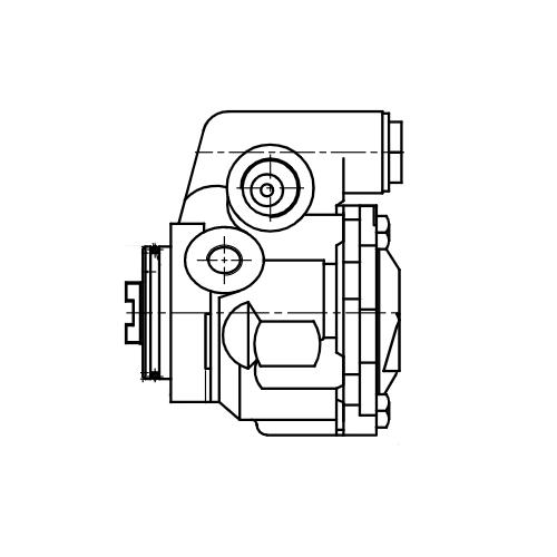 Насос ГУР для автомобилей КАМАЗ 5490/Mercedes-Benz Axor (02-) [OM 457]