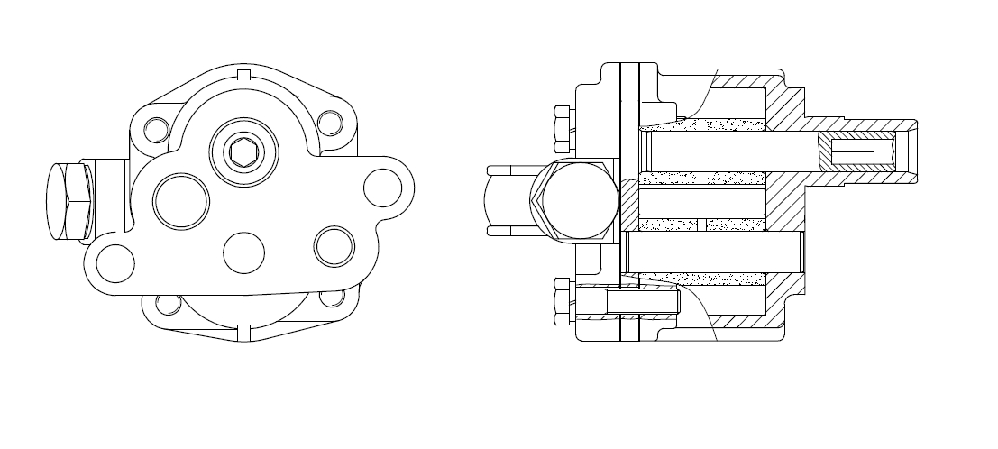 Насос масляный для автомобилей ГАЗ (дв. ЗМЗ-511)