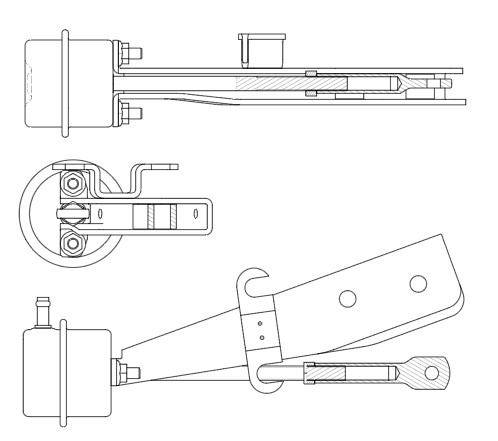 Актуатор турбокомпрессора для а/м КАМАЗ c дв. Cummins 6ISBe/6ISDe E-3 (тип HE351W)