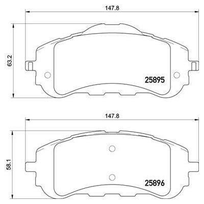 Колодки тормозные дисковые передние для автомобилей Peugeot 308 II (13-)