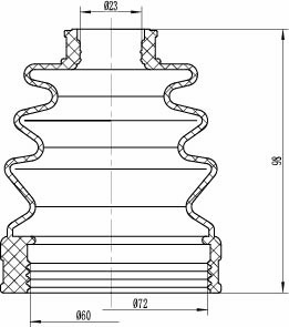 Пыльник ШРУСа внутреннего для GO 425/ GO 084142/ GO 1013