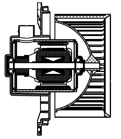Электровентилятор отопителя для автомобилей Mitsubishi Pajero Sport III (15-)/L200 V (15-)