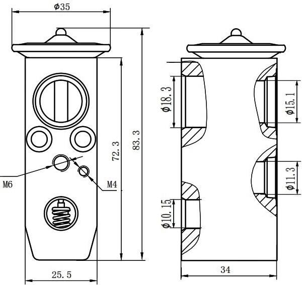Клапан расширительный кондиционера (ТРВ) для автомобилей Teana (J32) (08-)/Murano (Z51) (08-)