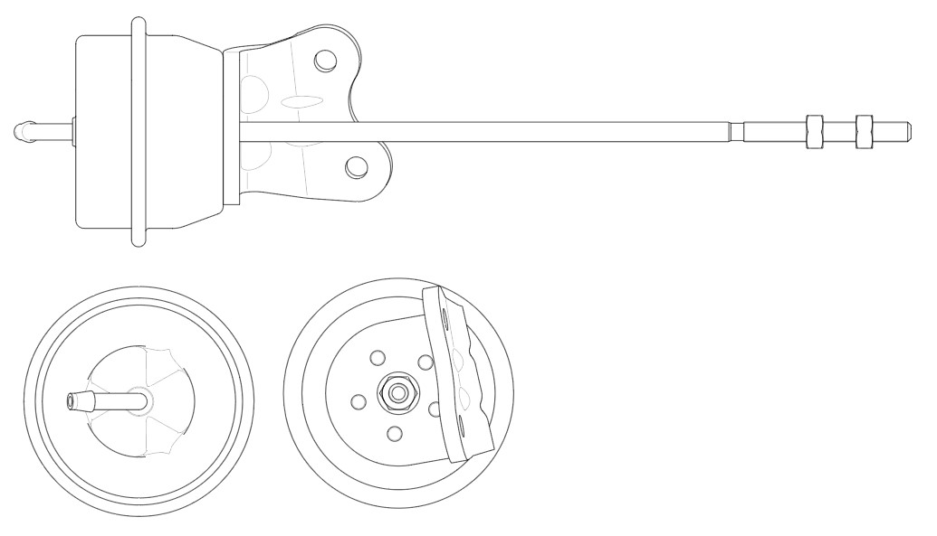 Актуатор турбокомпрессора для а/м Skoda Octavia (04-)/VW Passat B6 (05-) 1.8T [BZB;CDAA]