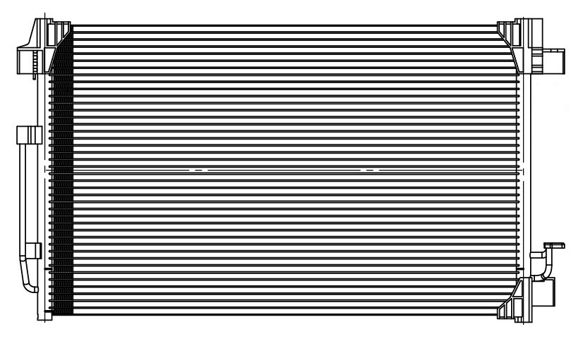 Радиатор кондиционера для автомобилей Teana J32 (08-)