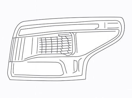 Фонарь задний для автомобилей Nissan Qashqai J11 (13-) дорестайлинг, внешний, правый